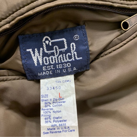 Vintage Woolrich 3 in 1 Gore-Tex Made in USA Frogskin Camouflage Jacket Mens L - Picture 7 of 11